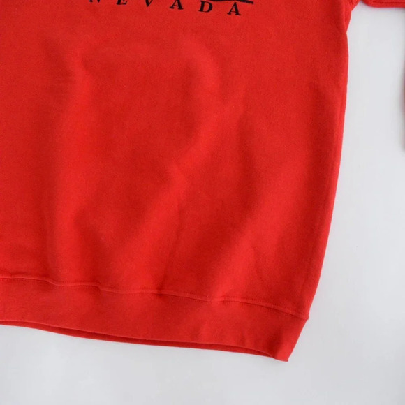 VTG 90's Las Vegas Nevada Alstyle Apparel & Activewear Heavy Weight Red Sweater - Picture 4 of 8